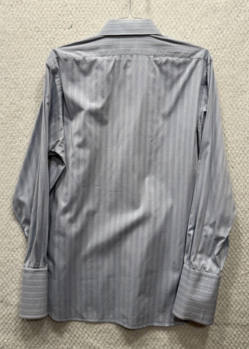 Men's Dress Shirt Bespoke Custom Made 16.5x32" Requires Cufflinks - Picture 2 of 5