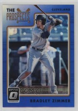 2017 Panini Donruss Optic The Prospects Blue Prizm /149 Bradley Zimmer #TP12 sh7