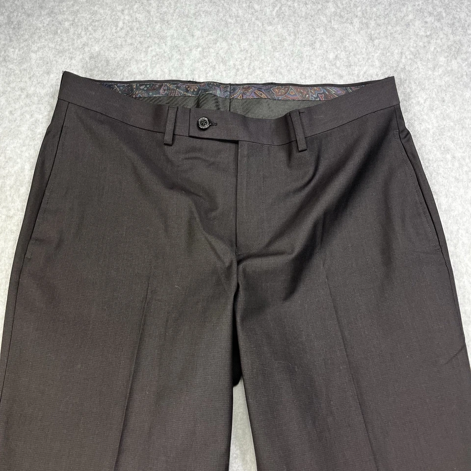 Pantalones de vestir Lauren Ralph Lauren para hombre 34x30 negros pantalones de negocios Foto 2 de 4