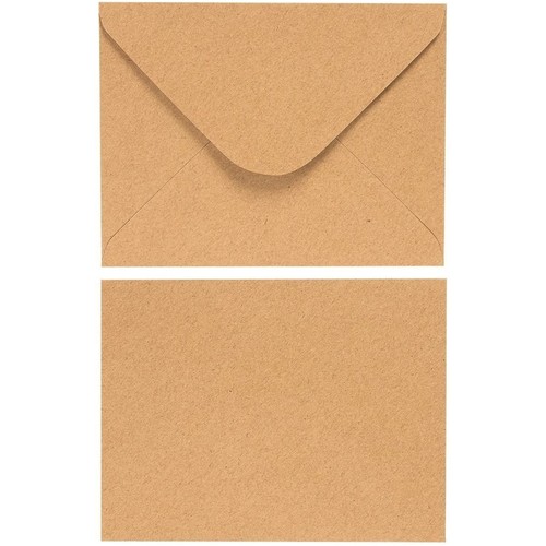 100-Count A2 Invitation Envelopes Bulk, Kraft Paper for Wedding, Baby Shower - Picture 8 of 9