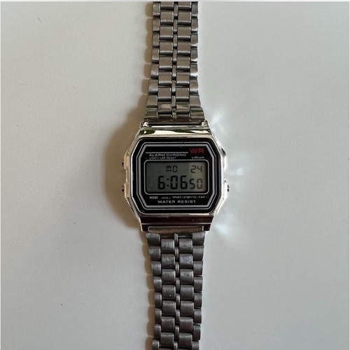Reloj Digital Y2K Vintage Plateado - Acero Inoxidable, Ajustable, Unisex, Nuevo - Imagen 6 de 19