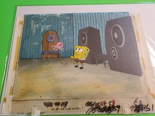 KEY MASTER SPONGEBOB SQUAREPANTS SET CEL PRODUCTION BACKGROUND JELLYFISH JAM