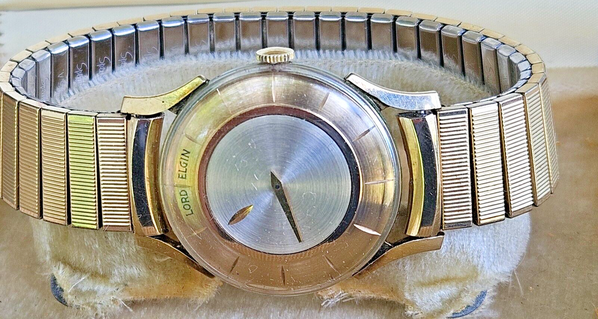 RARE Lord Elgin gold filled 23 jeweled gold filled mystery dial