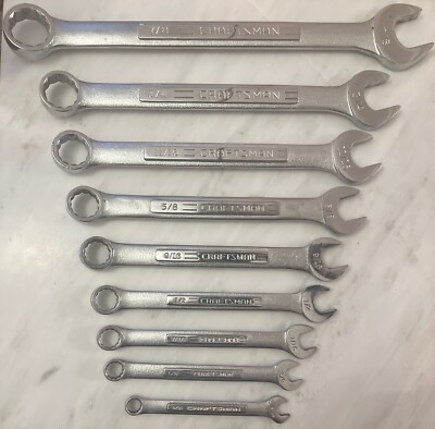 Craftsman V Serie Kombination Schraubenschlüssel Set 9 Stck. 5/16  - 7/8  (13/16  fehlt)