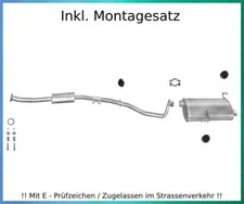 Auspuffanlage für Peugeot 206 SW 1.1 1.4 1.6 Kombi Auspuff Montagesatz