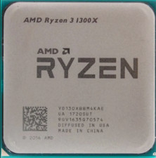 AMD Ryzen 3 1300X R3-1300X 3.5GHz 4-Core 8M 65W Socket AM4 CPU Processor