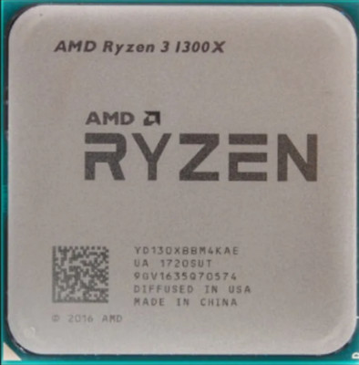 AMD Ryzen 3 1300X R3-1300X 3.5GHz 4-Core 8M 65W Socket AM4 CPU Processor