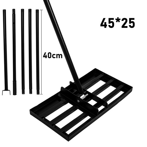 Heavy Duty Lawn Leveller Rake Levelling Lute Gardening Tool Galvanised Grass Bed - Picture 20 of 24