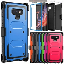 For Samsung Galaxy Note 9 Phone Case Dual Layer Shockproof Cover W/ Belt Clip