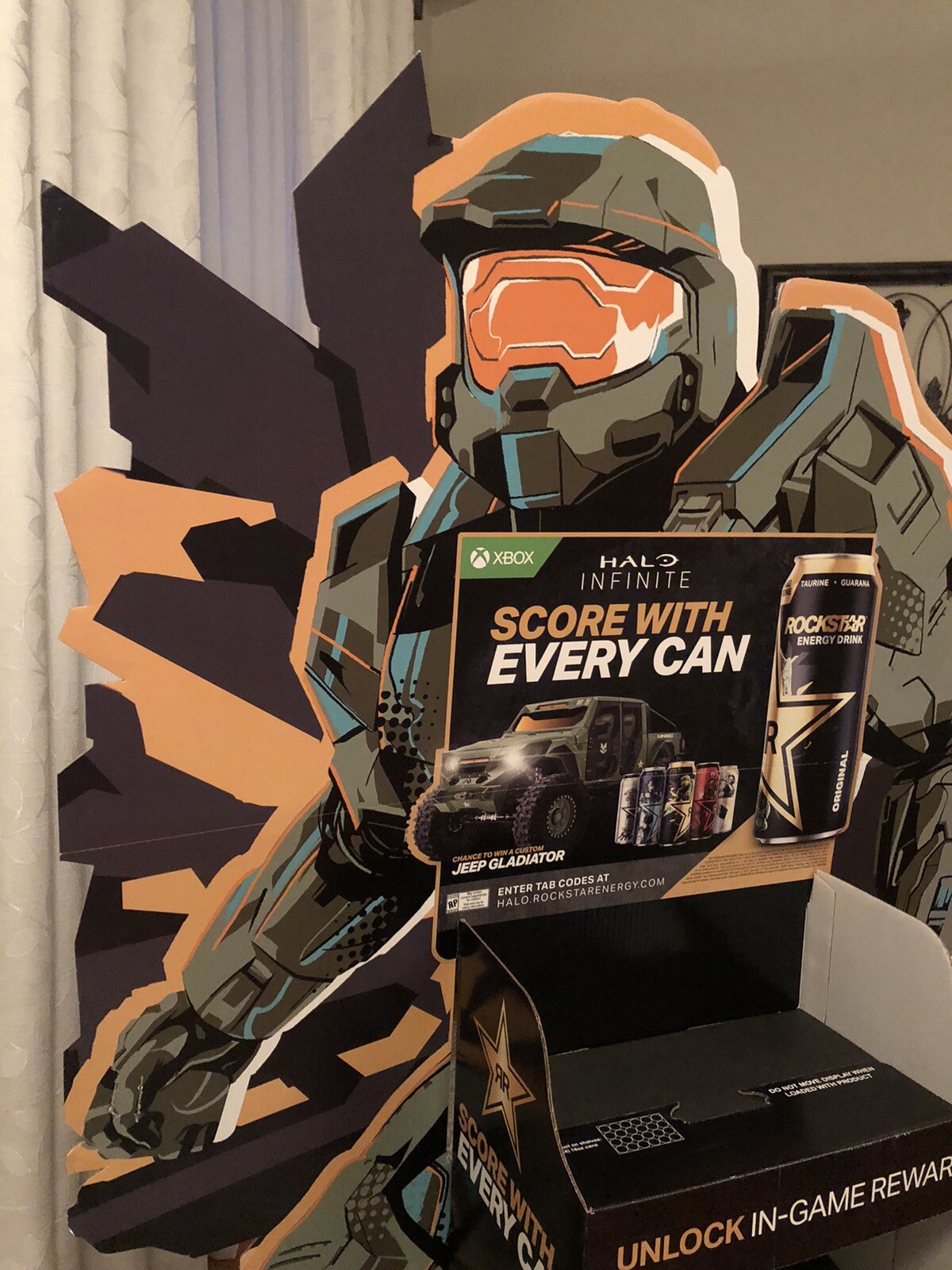 HUGE! HALO Infinite Video Game STANDEE STORE DISPLAY XBOX Rockstar