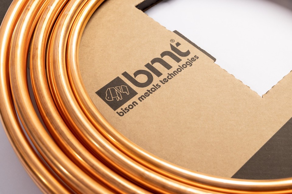 Bobine De Tuyau Cuivre Souple 1/4" OD X 50 Pieds - Pour Gaz, CVC, Climatisation Et Réfrigération