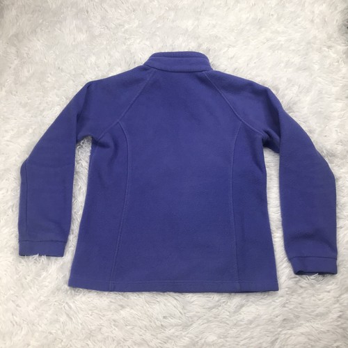 Columbia Girl’s Purple Fleece Zip Up Jacket Size XL 18 Zip Pockets EUC - Picture 3 of 9