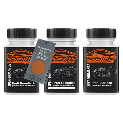 Autolack Lackstift Set für Ford USA B6 6988 Mandarin Copper Metallic 3 x 50ml