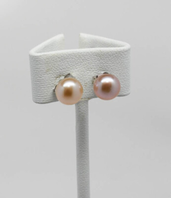 Honora Sterling Silver Pink Pearl Earrings, Studs