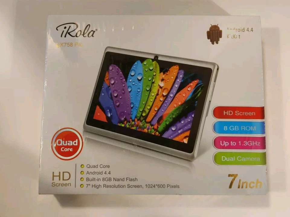 iRola Dx758 Pro 7" HD Tablet 8 GB Bundle, Plus Blue Case - Image 2 of 4