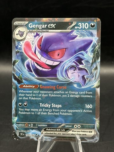 Gengar ex 104/162 Double Rare SV Temporal Forces Pokemon English NM - Picture 5 of 5