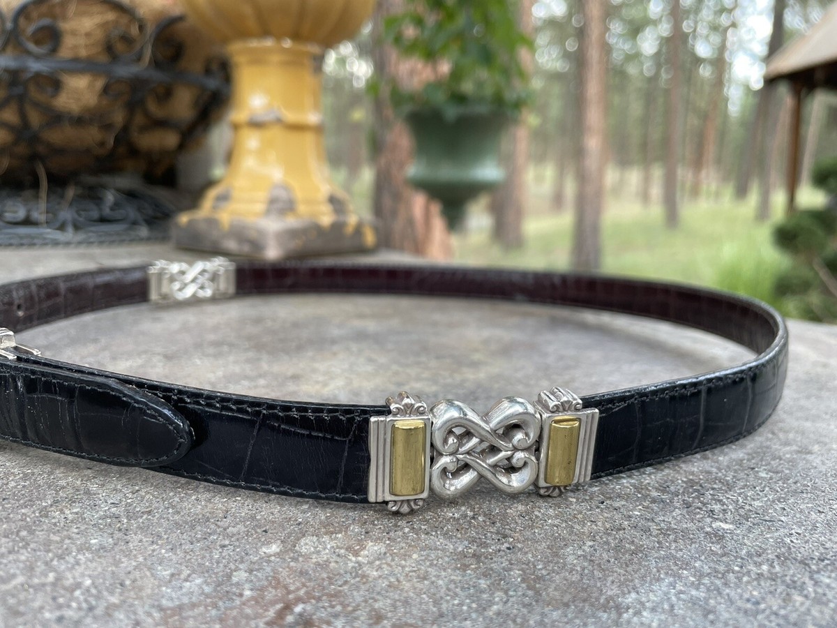 Vintage Brighton BLACK & BROWN REVERSIBLE Belt 34” | eBay