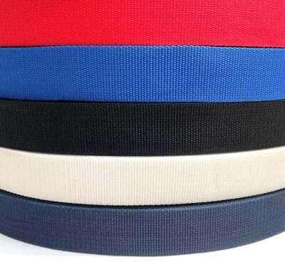 CHURCH PRODUCTS UK® 38/40 mm Polypropylen Gurtband 5 Farben Griffe Riemen 1m 2m 5m 10m 25m 50m 100m