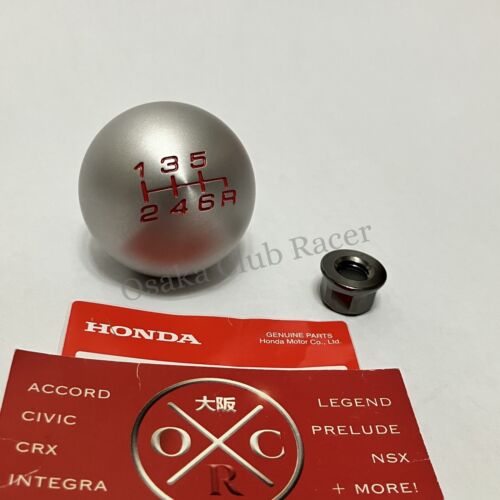 New Genuine OEM FD2 Honda Civic Type R Aluminum Shift Knob & Nut 06-11 6MT JDM - Picture 3 of 7