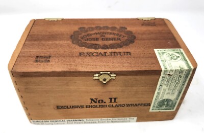 Jose Gener Wooden Cigar Box Made in Spanish Honduras