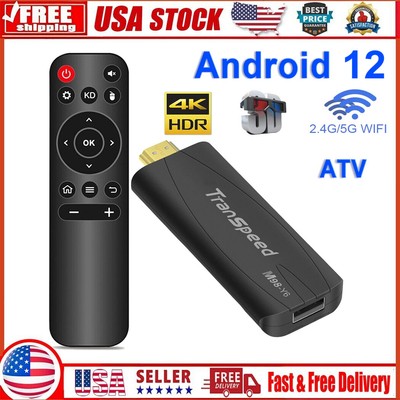 US Android Smart TV Box 4K HD 5G Dual WIFI Quad Core Stream Player 2024 Upgraded