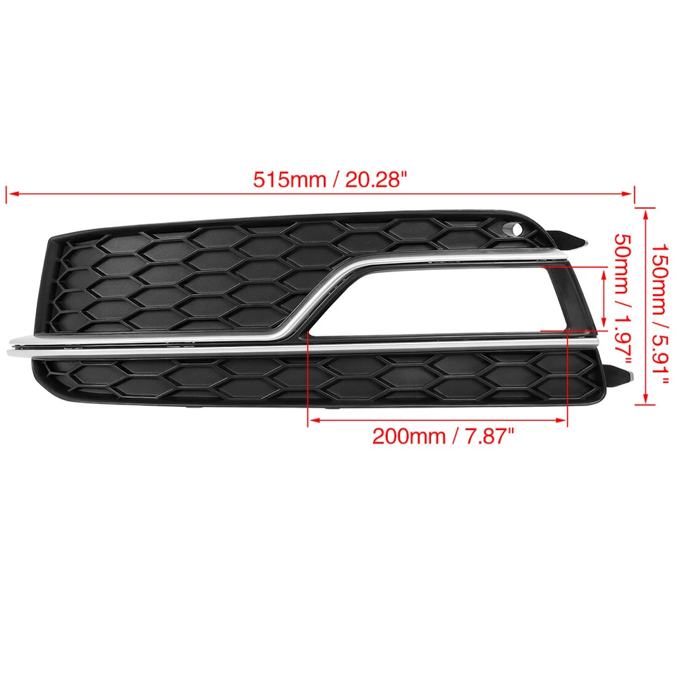 Cubierta de rejilla antiniebla delantera izquierda coche 8T0807681M para Audi S5 12-15 Foto 2 de 4