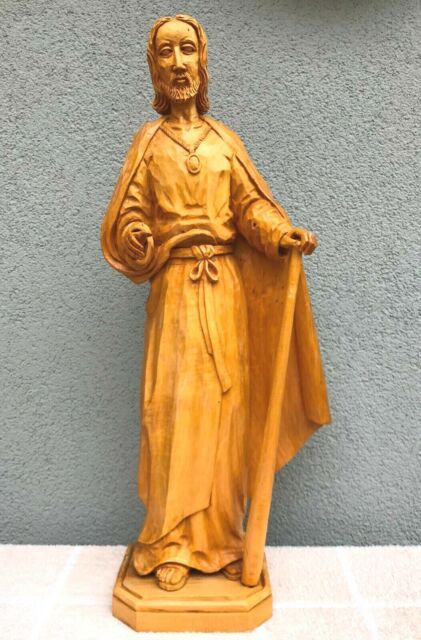 Religion # Christentum # Statue [2] # handgeschnitzte Holzarbeit # unbehandelt