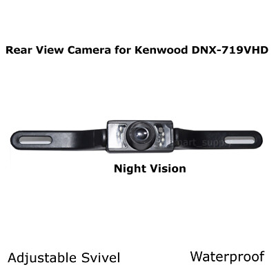 New Rear View Camera Backup License Plate Night for Kenwood DNX-719VHD DNX719VHD