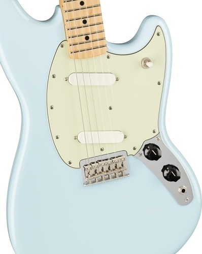 Fender Player Mustang Maple Sonic Chitarra blu nuovissima - Foto 4 di 10
