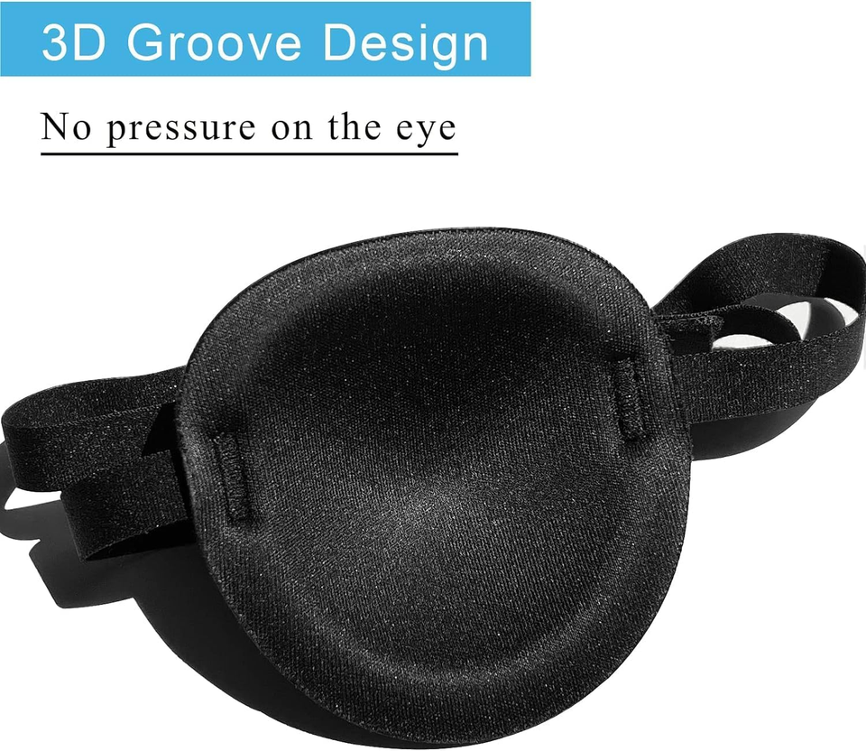 Eye Patch, 2PCS 3D Adjustable Eyepatch Medical Eye Patches for Right or ...