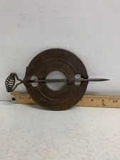 Antique Weightsville  Flue Dampers Flue 6” Dual W.H.Co. A016