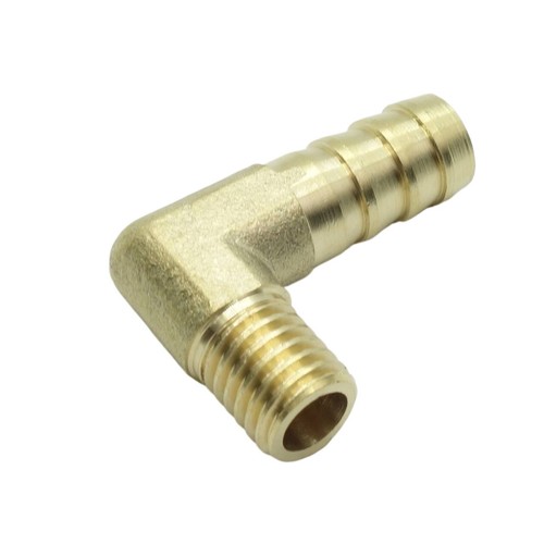 Brass Elbow Metric Male Thread M12 M12x1.75 Barb 12mm 1/2" Hose Fitting Adapter - Picture 3 of 3