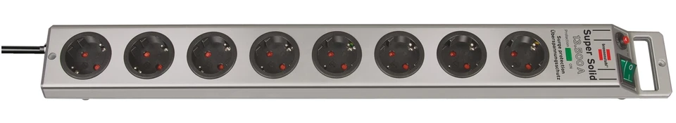 brennenstuhl Super-Solid 13.500A Überspannungsschutz-Steckdosenleiste 8-fach ...