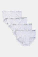 Calvin Klein Brief's, 100  Cotton White, 4 Pack