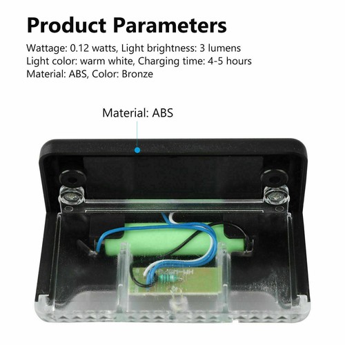 8x Solar LED Bright Deck Lights Outdoor Garden Patio Railing Decks Path Lighting - Picture 8 of 12