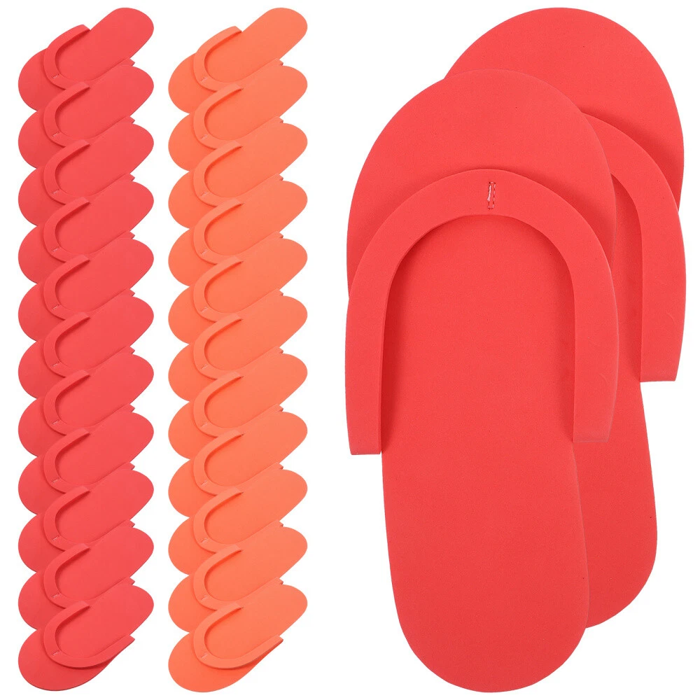 12 Pair Travel Foldable Sandals Thong Disposable Shower Shoes eBay