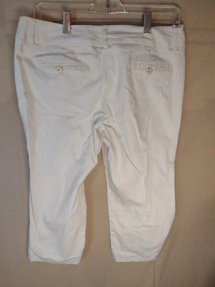 Calça Capri Tracy Evans Tamanho Limitado 13 Juniors Marfim 32"X20" #11F - Imagem 2 de 4