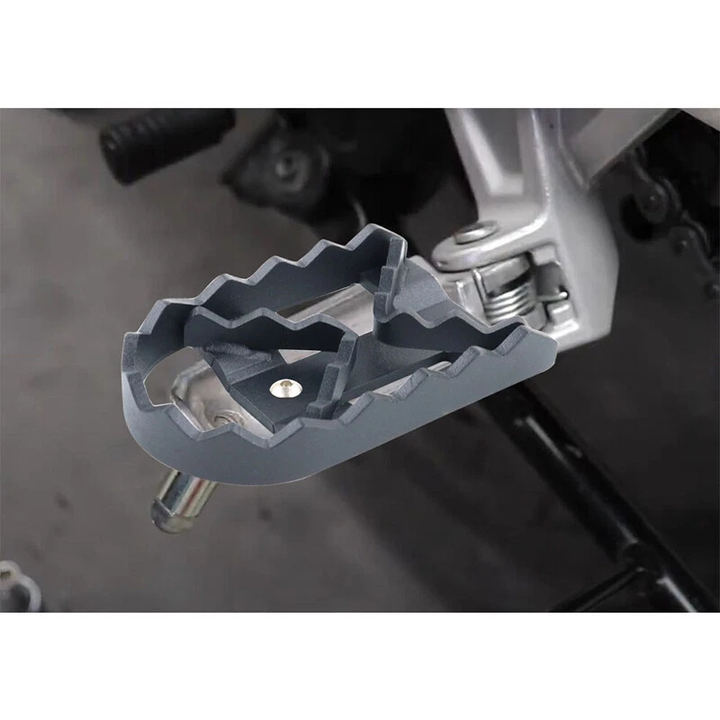 Placas adaptadoras de montaje de estriba ancha aptas para Honda CBR1000F 1990-1994 negras Foto 2 de 4