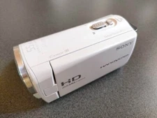 SONY HANDYCAM HD HDR-CX270V Digital Video Camera White Good Tested Japanese