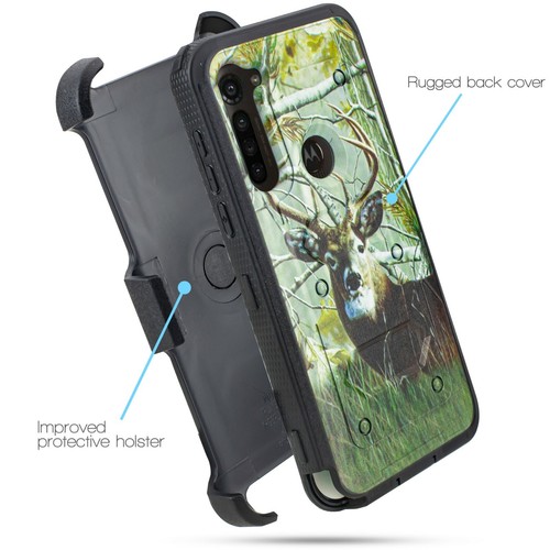 Für Moto G Stylus XT2043 HD Holster Hülle Schwerlast integrierter Bildschirm Gürtelclip - Bild 19 von 37