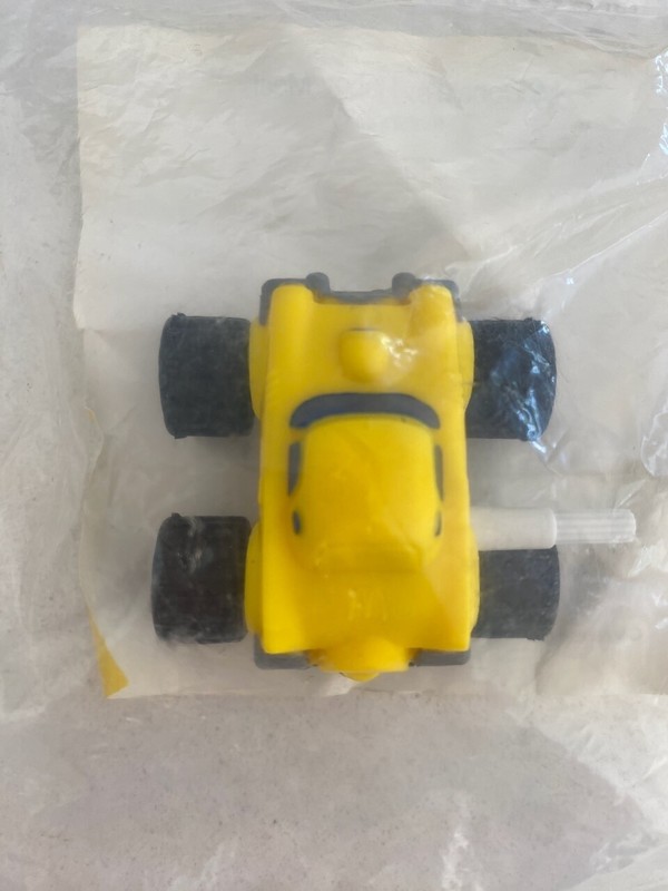 NEW 1990 McDonalds Happy Meal Mighty Mini 4X4 Yellow LI’L Classic Pocket Car Toy