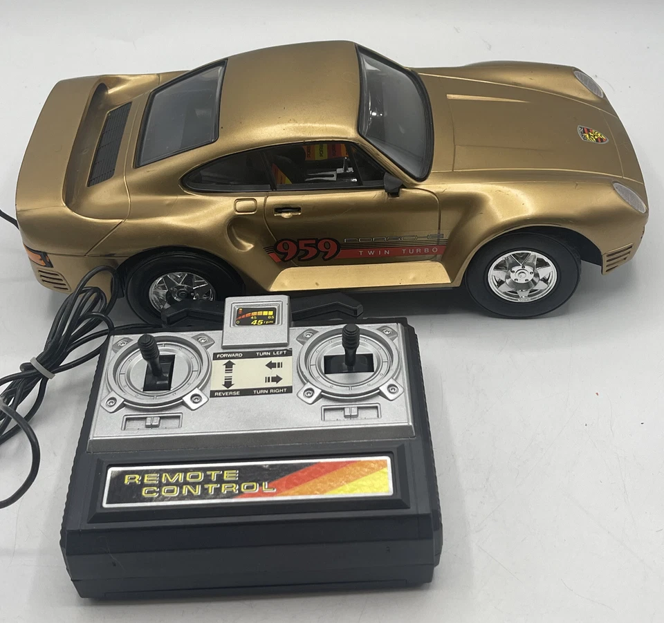 Coche de radiocontrol Toy State Porsche 959 1988 de colección radiocontrolado doble turbo Foto 2 de 4