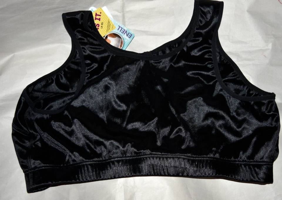 Новый с Ярлыками Enell NL100 беспроводной спортивный бюстгальтер Naturexx размер 8 черный - Изображение 3 из 3