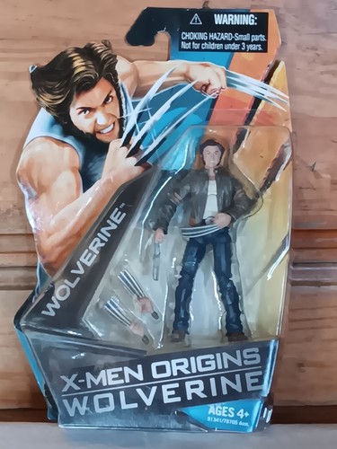 Marvel Universe X-Men Origins Wolverine Tan Biker Jacket Logan 3.75” Figure - Picture 8 of 8