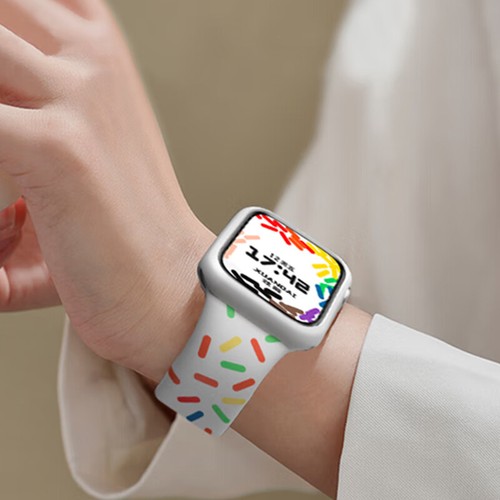 Pour Apple Watch Series Ultra 8 7 6 SE Bracelet Silicone Pride Edition 38-49 mm - Photo 11/22