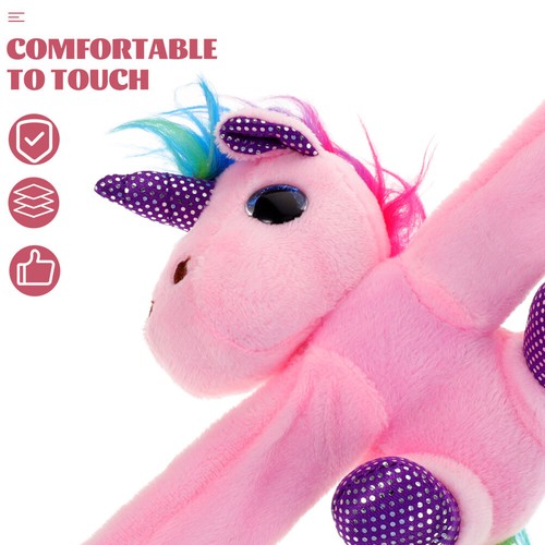 Stuffed Animal Slap Bracelet Adorable Slap Bracelet Plush Unicorn Slap Bracelet - Picture 10 of 12