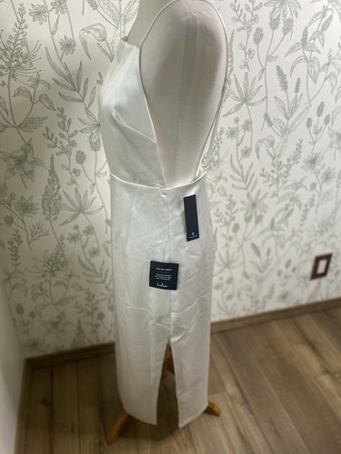 Lulu’s Never Look Back White Backless Bodycon Midi Dress Medium New - 第 5/11 張圖片