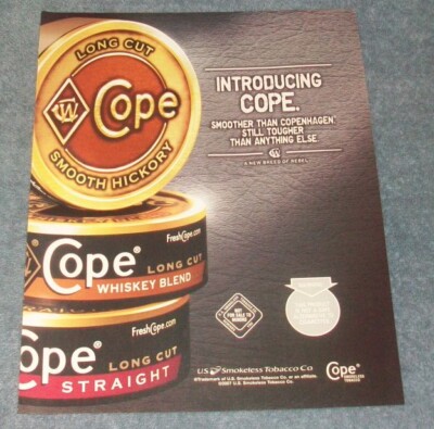 2008 Copenhagen Tobacco Snuff Ad 