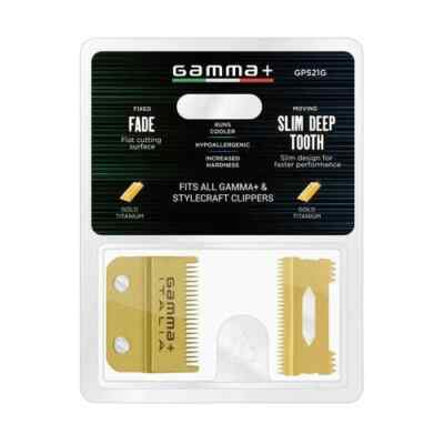 Stylecraft Gamma+ Fixed Gold Titanium Fade Ersatz Clipper Klinge GP521G