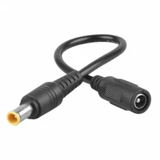 5.5mm x 2.1mm Female to 6.5mm x 4.4mm Male Straight DC Plug Adapter Power Cord